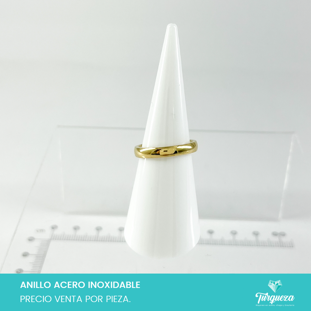 Anillo Argolla Lisa Acero Inoxidable