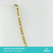 Load image into Gallery viewer, Cadena Carte Planchada Dorada (60cm-4.5mm) Acero Inoxidable
