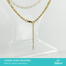 Load image into Gallery viewer, Cadena Choker Eslabones Dorada (43cm-3.5mm) Acero Inoxidable
