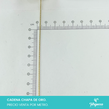 Load image into Gallery viewer, Cadena Cardano (Venta por metro) Chapa de oro
