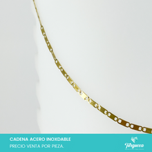 Load image into Gallery viewer, Cadena Valenti Planchada Dorada (60cm-2.5mm) Acero Inoxidable
