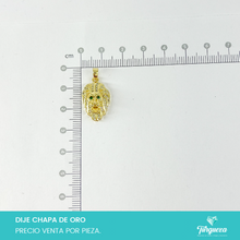 Load image into Gallery viewer, Dije Zirconia Leon Chapa de oro
