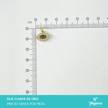 Cargar imagen en el visor de la galería, Dije Zirconia Ojo 1.2cm Chapa de oro
