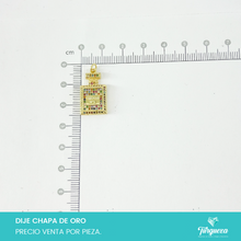 Load image into Gallery viewer, Dije Zirconia Perfume Chapa de oro
