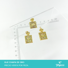 Load image into Gallery viewer, Dije Zirconia Perfume Chapa de oro
